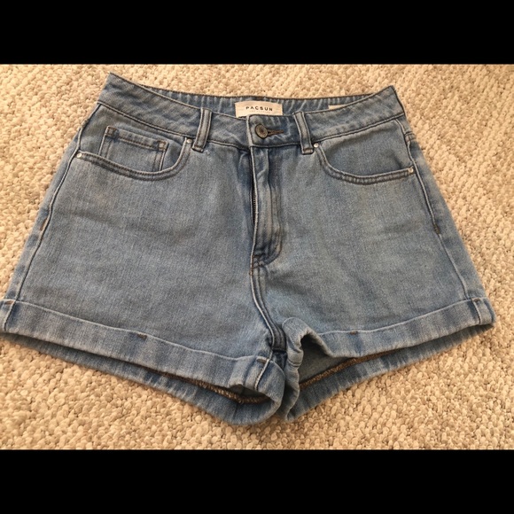 PacSun Pants - Blue Denim mom jean shorts from pacsun size 27